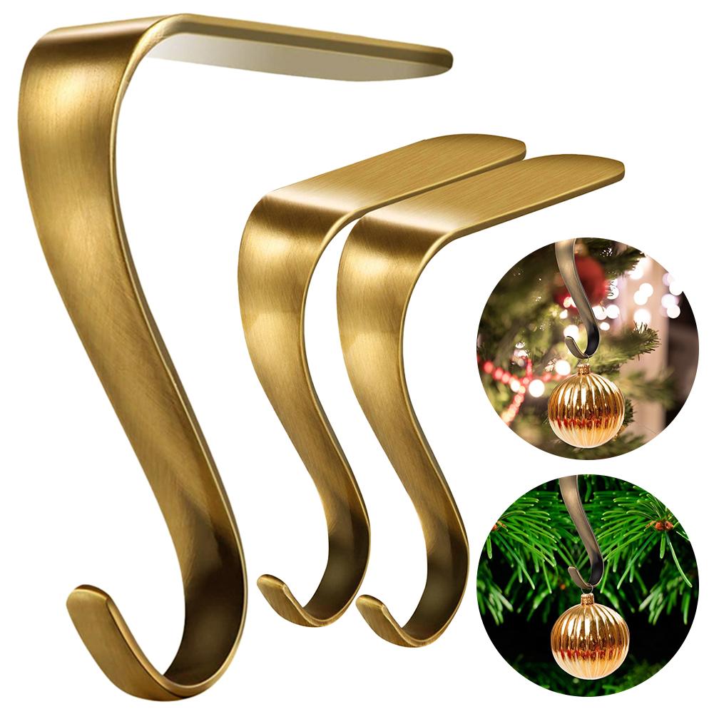 Christmas Fireplace Stocking Hanger Metal Mantel Garland Clips Multi-Use Socks Holders Ornament for New Year Decorations
Christmas Fireplace Stocking Hanger Metal Mantel Garland Clips Multi-Use Socks Holders Ornament for New Year Decorations