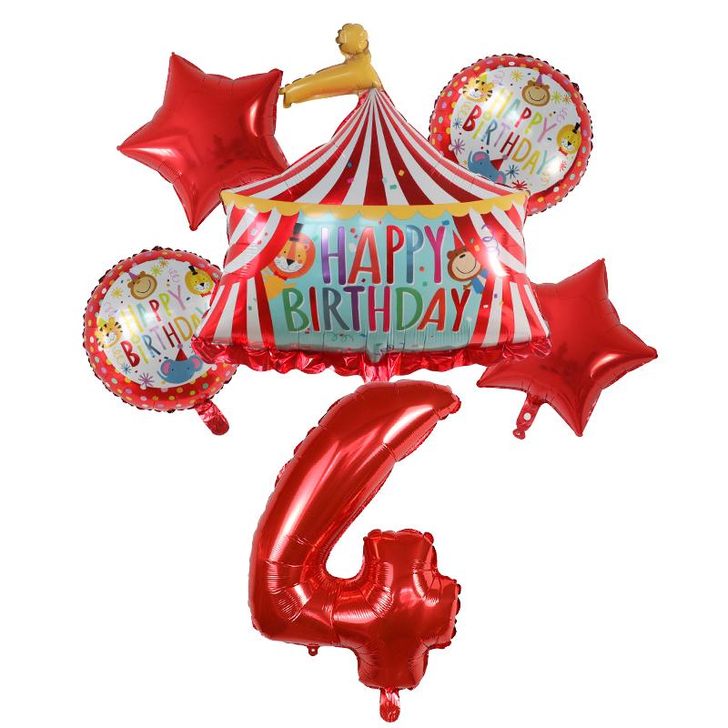 6pcs Circus Birthday Tent Balloons Set 32inch Red Number 1-9 Balloons Animal Theme Party Children s Birthday Decorations other
6pcs Circus Birthday Tent Balloons Set 32inch Red Number 1-9 Balloons Animal Theme Party Children s Birthday Decorations other