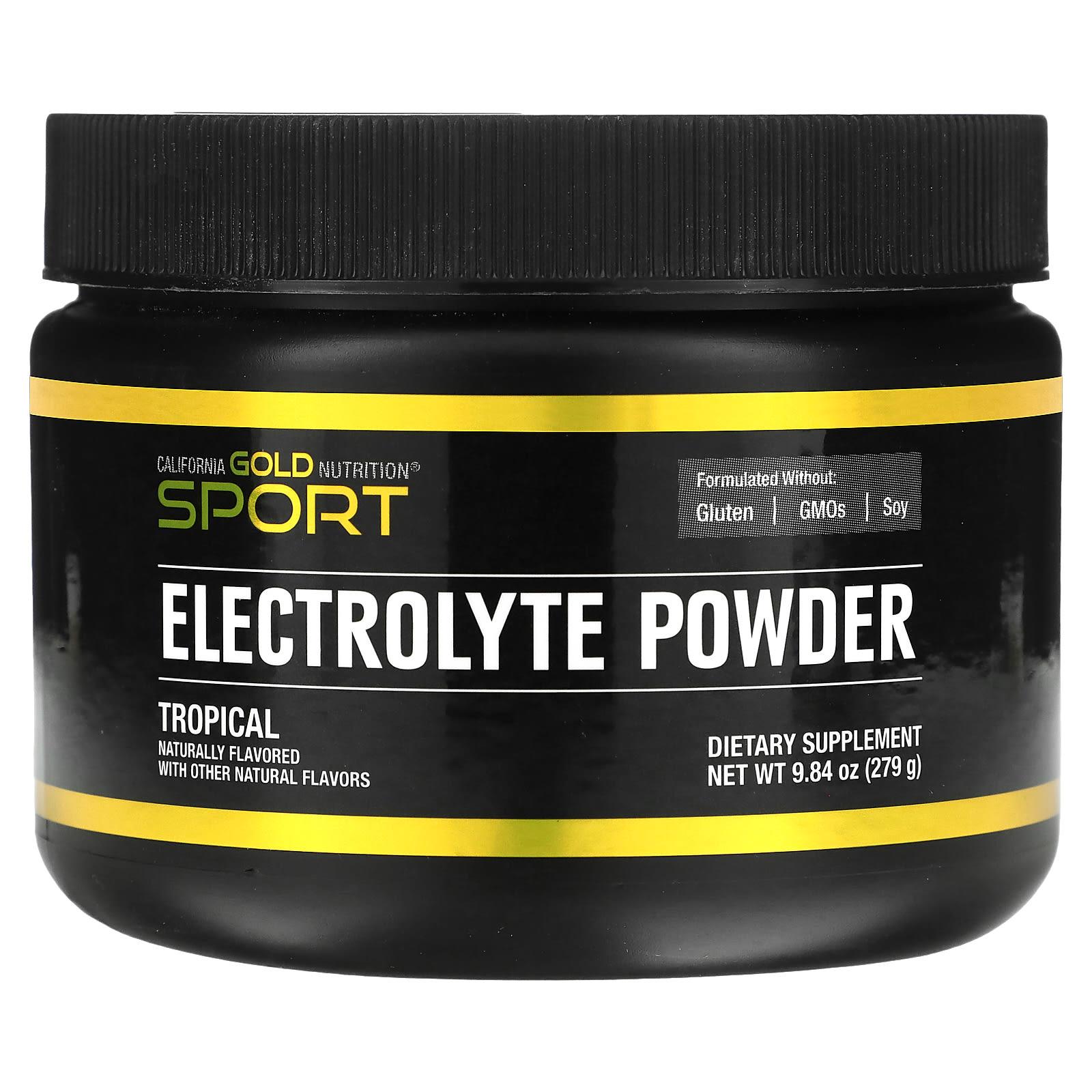 California Gold Nutrition, Sports, Electrolyte Powder, Natural Tropical Flavor, 9.84 oz (279 g)
California Gold Nutrition, Sports, Electrolyte Powder, Natural Tropical Flavor, 9.84 oz (279 g)