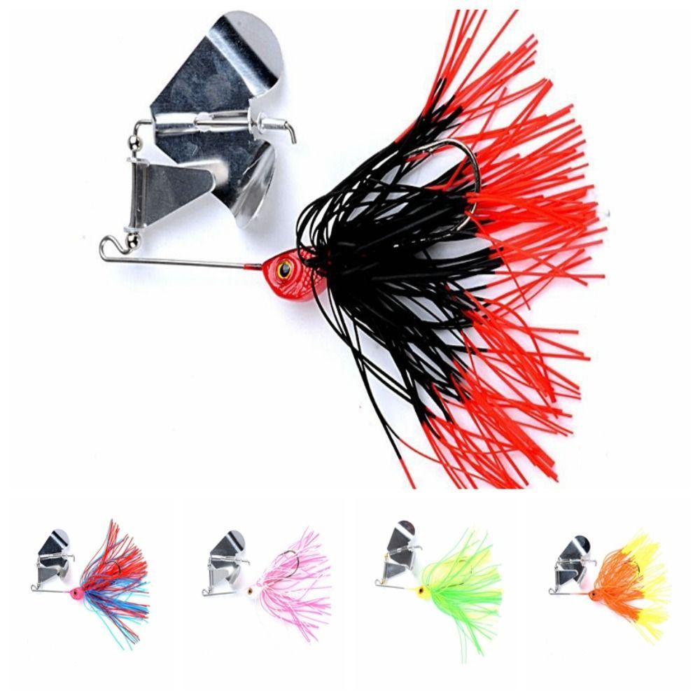 Artificial Weedless Fishing Lure 14.7g Spinnerbait Weedless Skirted Bass Jig Sea Fishing
Artificial Weedless Fishing Lure 14.7g Spinnerbait Weedless Skirted Bass Jig Sea Fishing