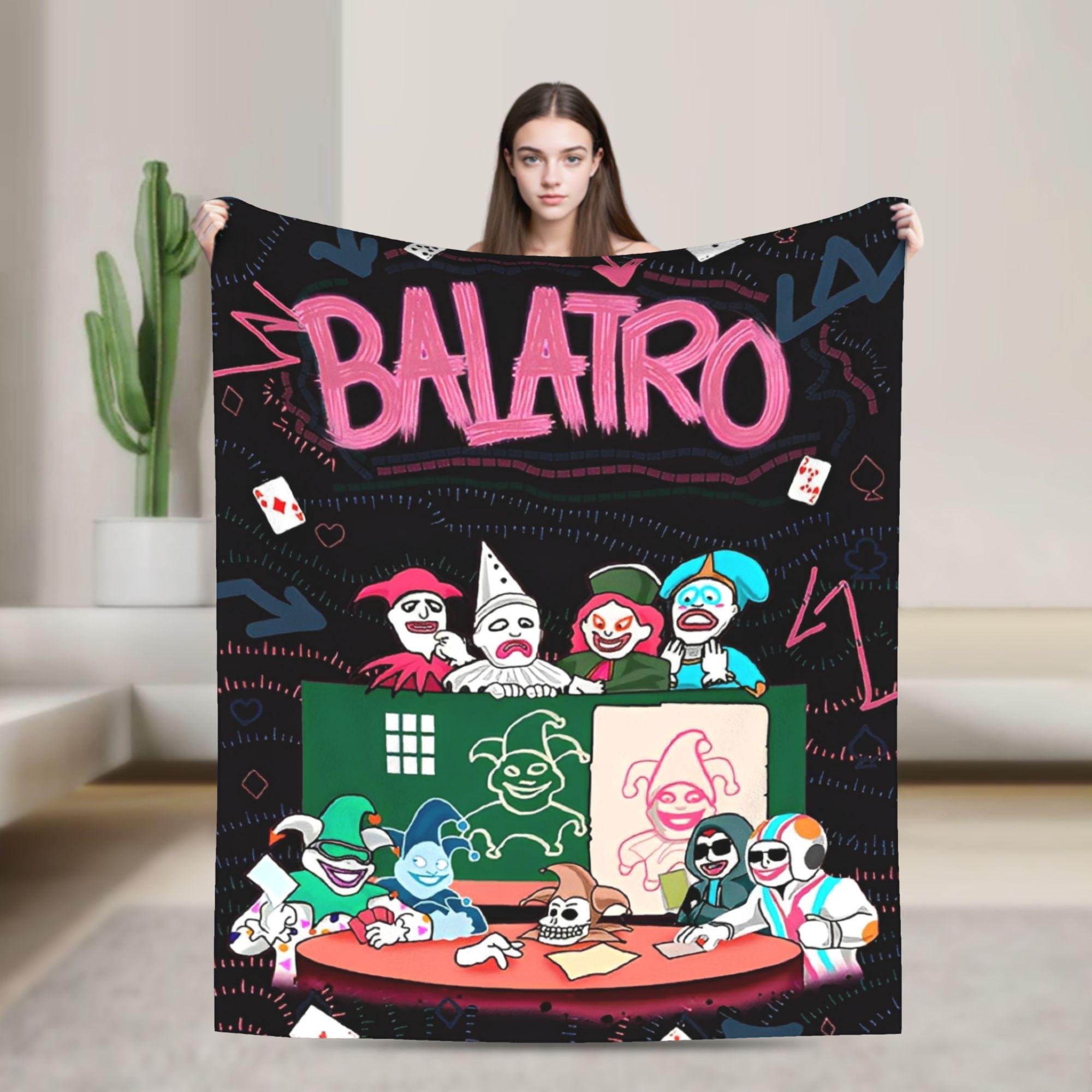 Balatro Карти Джокер-Джимбо Ковдри Настільна гра Фланель Смішне Дихаюче Пледове ковдру для дому Ресторану Зими Офісу 50x60in
Balatro Карти Джокер-Джимбо Ковдри Настільна гра Фланель Смішне Дихаюче Пледове ковдру для дому Ресторану Зими Офісу 50x60in