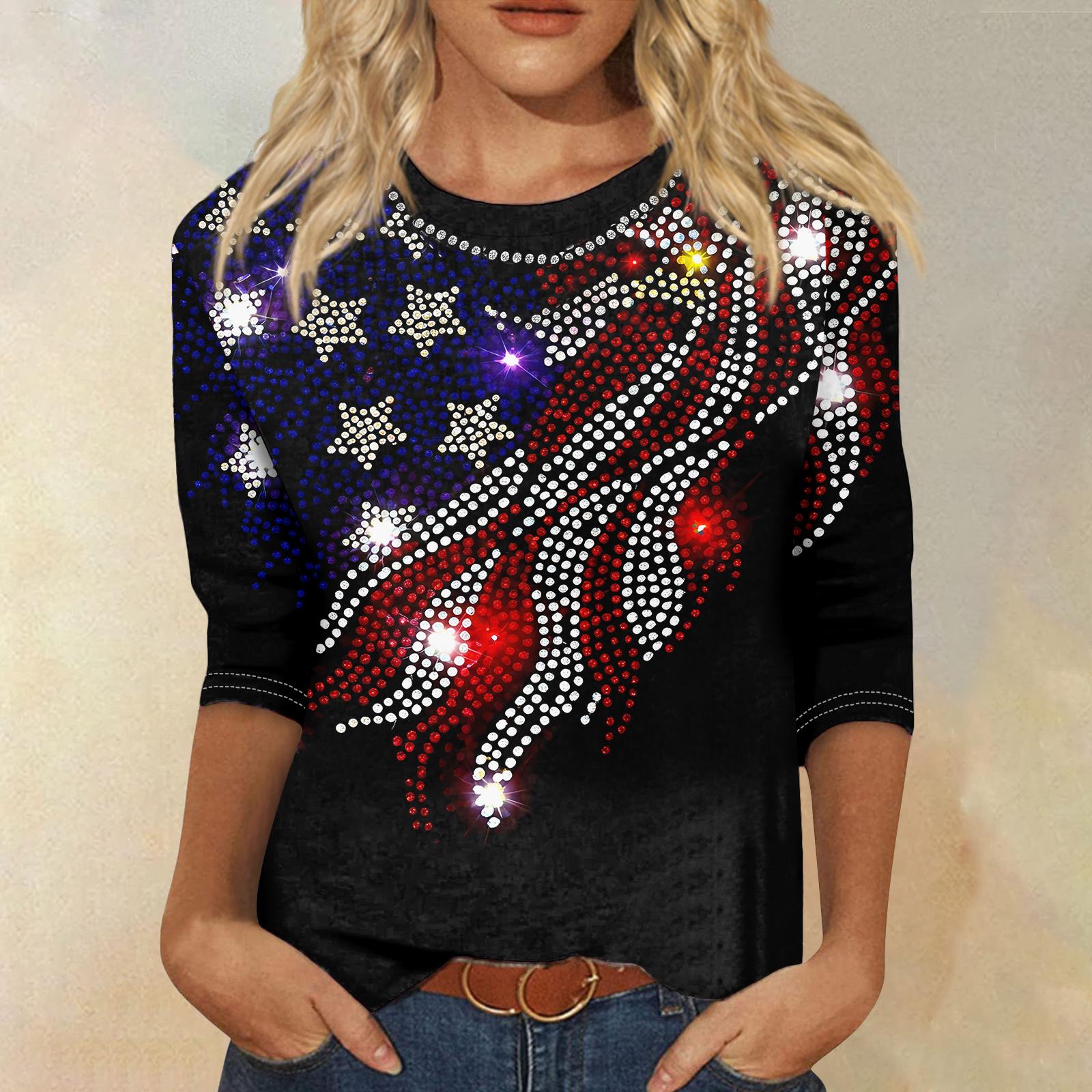 Жіноча модна повсякденна вільна футболка з принтом і круглим вирізом з рукавом 3/4 XL
Жіноча модна повсякденна вільна футболка з принтом і круглим вирізом з рукавом 3/4 XL