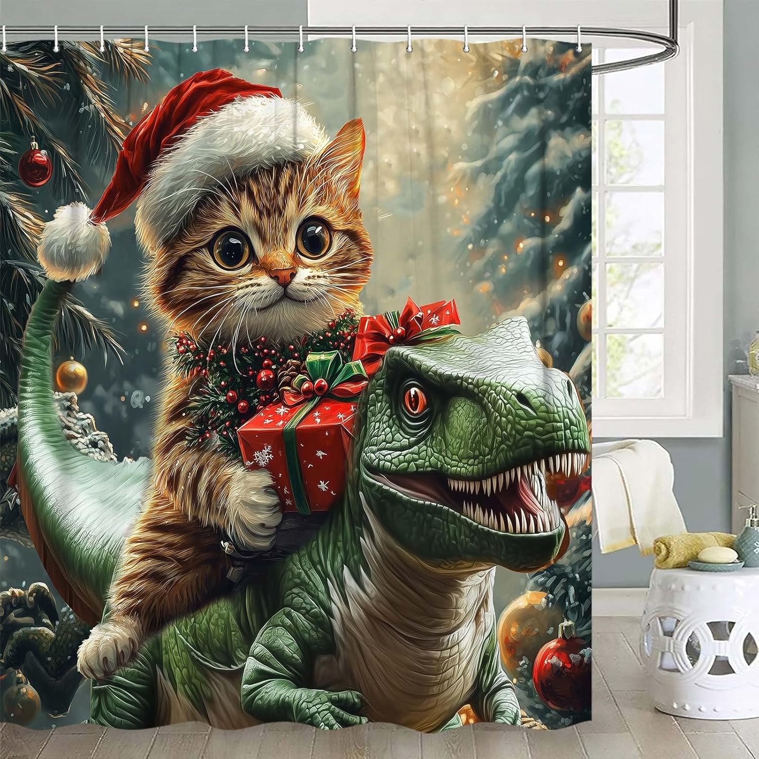 Christmas Santa Claus Shower Curtain, Merry Christmas Pink Santa Claus Waterproof Fabric Shower Curtain, Funny Xmas Santa Winter W60H190(CM)-1 Pcs
Christmas Santa Claus Shower Curtain, Merry Christmas Pink Santa Claus Waterproof Fabric Shower Curtain, Funny Xmas Santa Winter W60H190(CM)-1 Pcs
