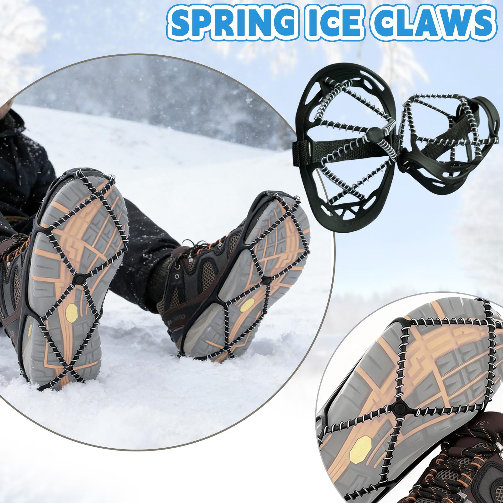 Outdoor - Crampon Shoe Covers, - Shoe Spikes For Hiking And Mountaineering Snow And Ice, Universal - Chains For Soles, Easy-to-put- One Size
Outdoor - Crampon Shoe Covers, - Shoe Spikes For Hiking And Mountaineering Snow And Ice, Universal - Chains For Soles, Easy-to-put- One Size