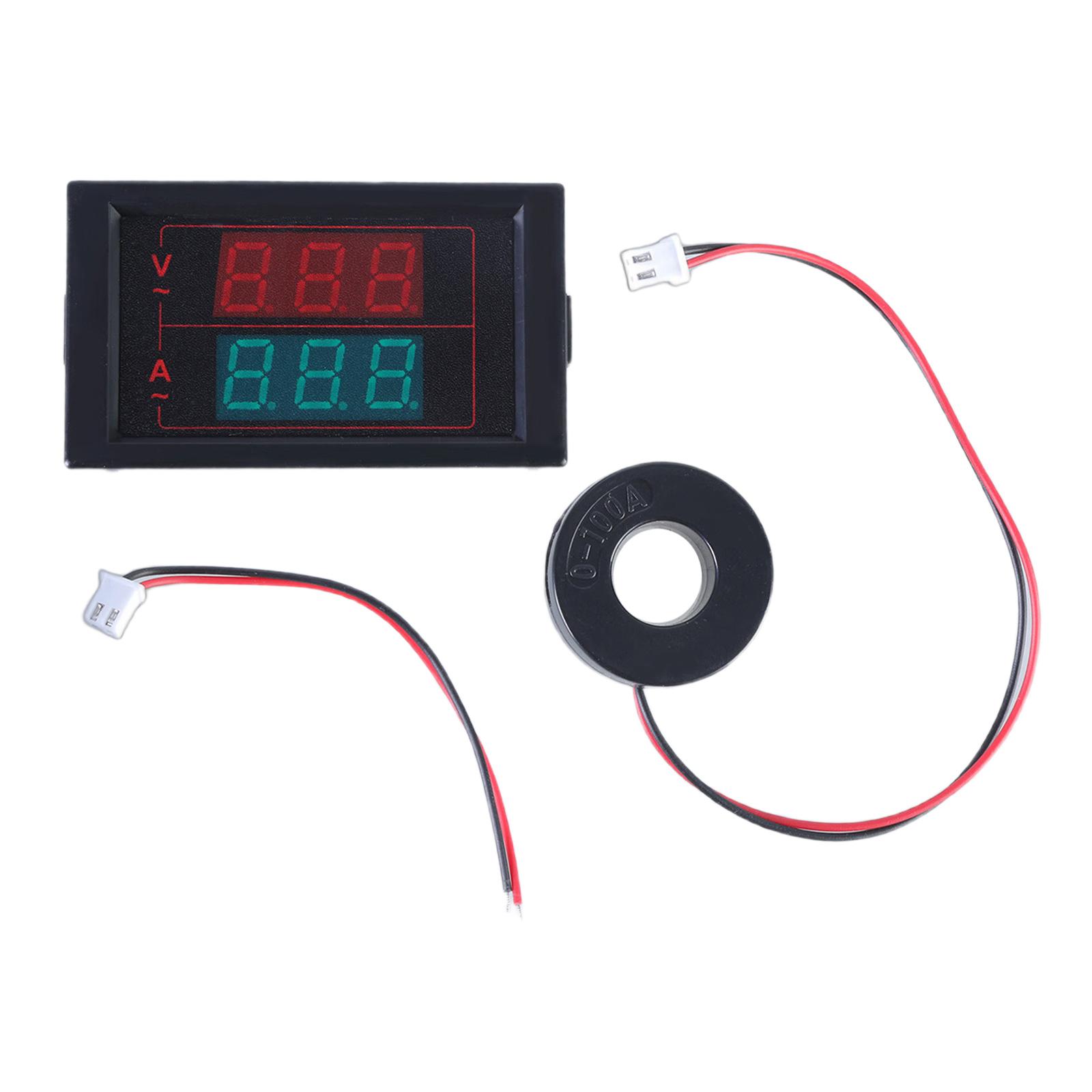 Digital Voltage Current Meter for Engineers & Electricians Accurate Measurement with LED Display Measure 50-500V/0-100A
Digital Voltage Current Meter for Engineers & Electricians Accurate Measurement with LED Display Measure 50-500V/0-100A