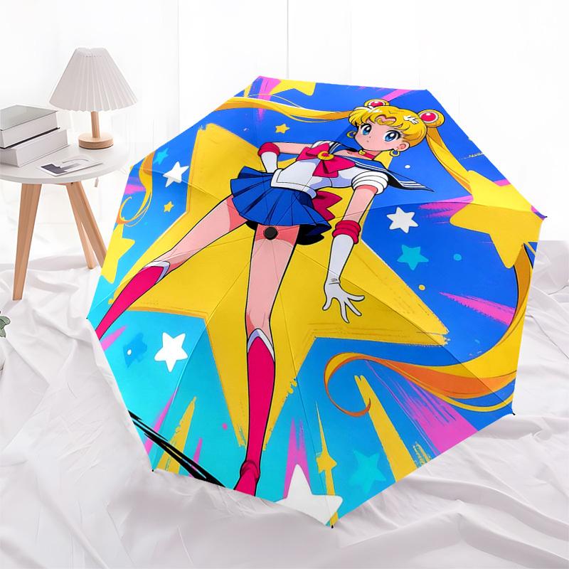 1pc Sailor Moon Starry Sky Auto Open Close Umbrella Portable 3-Fold Design with Iron Frame, Outdoor, Gift for Fans, Travelers, Daily Use.M063
1pc Sailor Moon Starry Sky Auto Open Close Umbrella Portable 3-Fold Design with Iron Frame, Outdoor, Gift for Fans, Travelers, Daily Use.M063
