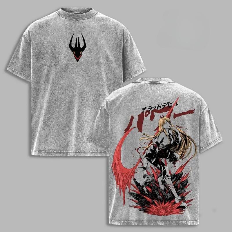 Anime Chainsaw Man Power Graphic T Shirt Men Women Washed Cotton Tshirts Vintage Casual Clothing Harajuku Male Oversized T-shirt XXL сірий колір
Anime Chainsaw Man Power Graphic T Shirt Men Women Washed Cotton Tshirts Vintage Casual Clothing Harajuku Male Oversized T-shirt XXL сірий колір