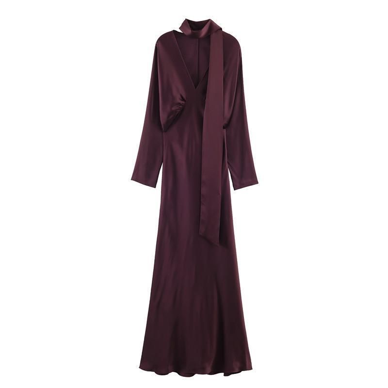 European Style Women s Winter Silk Satin Dress - Sexy and Fashionable Large вина червоного кольору
European Style Women s Winter Silk Satin Dress - Sexy and Fashionable Large вина червоного кольору