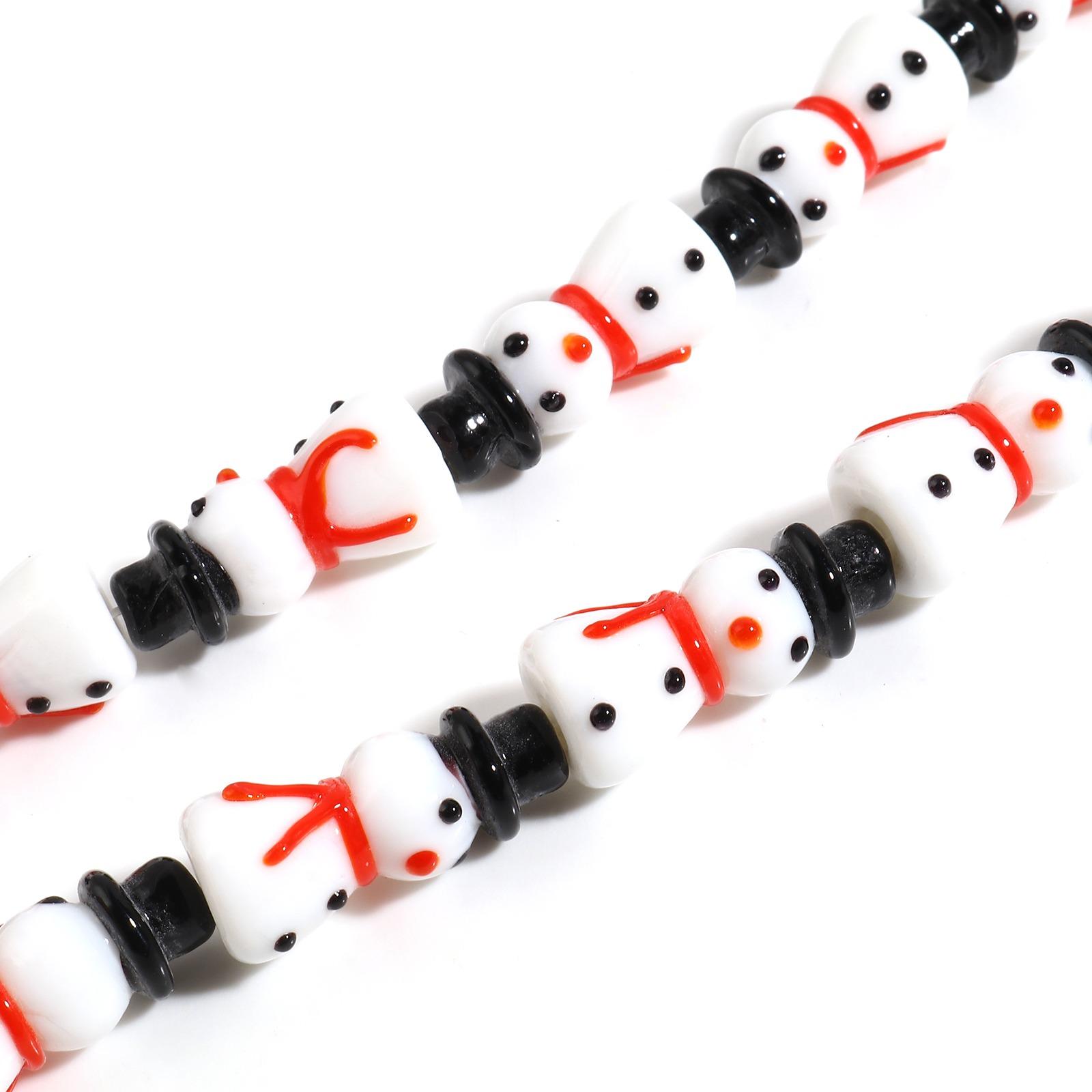 2PCs Lampwork Glass Beads Christmas Snowman Santa Claus Red Black White Loose Spacer Beads For Women DIY Making Necklace Jewelry
2PCs Lampwork Glass Beads Christmas Snowman Santa Claus Red Black White Loose Spacer Beads For Women DIY Making Necklace Jewelry