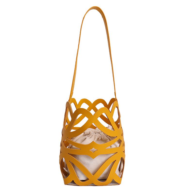Summer New Hollow Out PU Woven Bucket Shoulder Bag Design Sense Beach Basket Handbag Hot Sale Casual Shoulder Tote Bag for Women
Summer New Hollow Out PU Woven Bucket Shoulder Bag Design Sense Beach Basket Handbag Hot Sale Casual Shoulder Tote Bag for Women