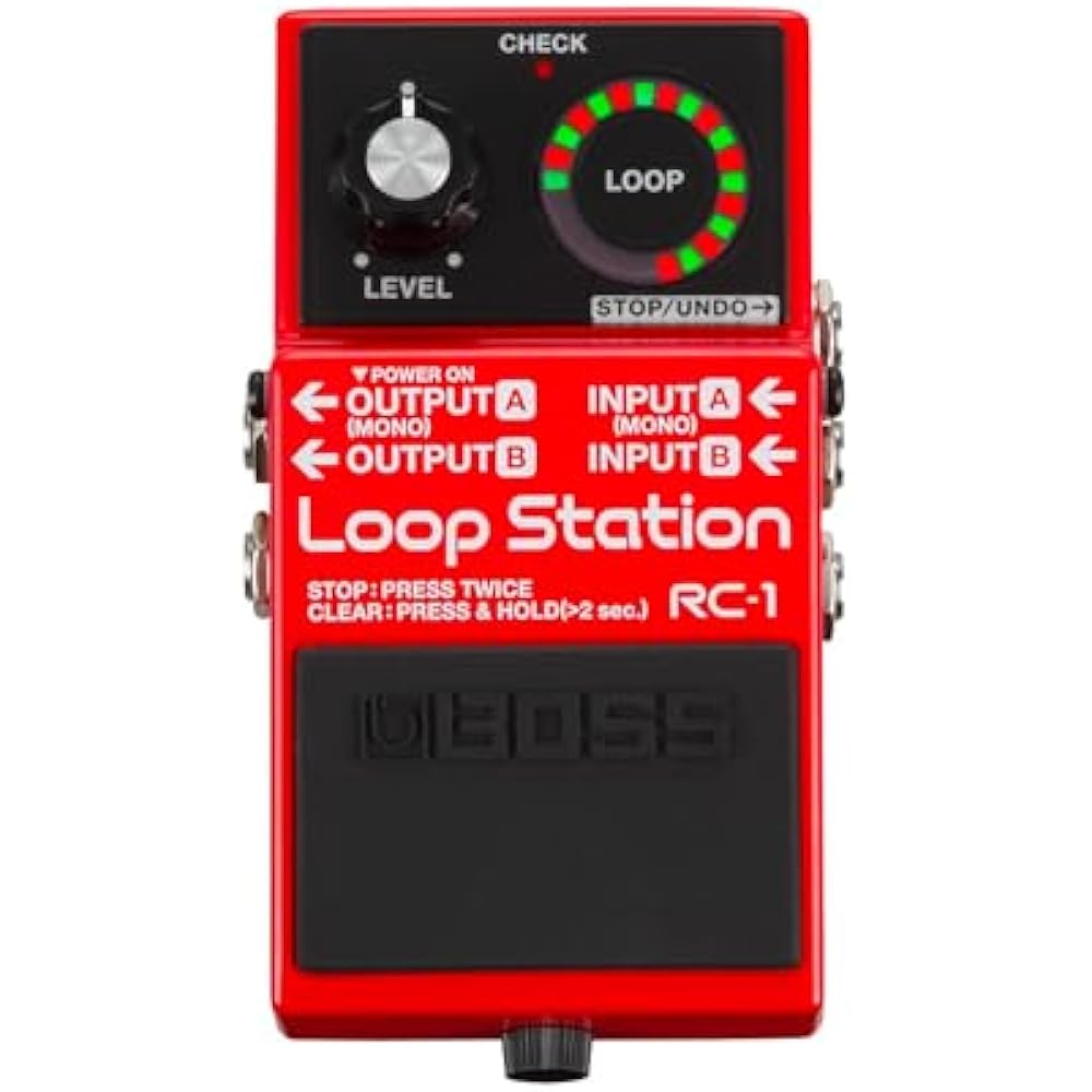BOSS Boss Loop Station RC-1 Looper Compact Pedal Type Simple Operation Practice/Composition/Perfo...
BOSS Boss Loop Station RC-1 Looper Compact Pedal Type Simple Operation Practice/Composition/Perfo...