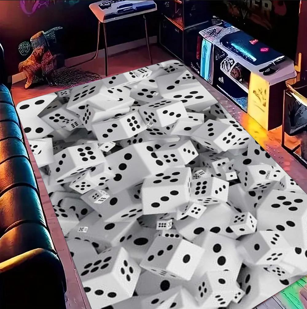 Visual Illusion Dice Carpet Black and White Game Room Decoration Carpet Living Room Bedroom Decoration Rug Men s Gift 40x60cm
Visual Illusion Dice Carpet Black and White Game Room Decoration Carpet Living Room Bedroom Decoration Rug Men s Gift 40x60cm