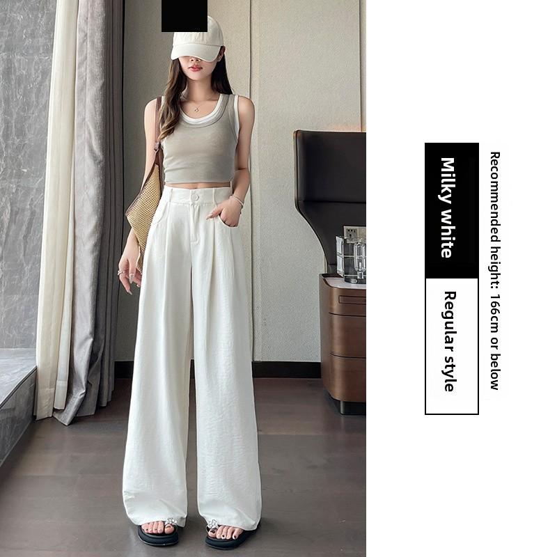 Nai Fu Yamamoto women s suit pants, summer thin style 2026 new model, high-waisted, slimming, casual, loose, ice silk, drapey wide-leg pants M 40.00 kg-50.00 kg белый
Nai Fu Yamamoto women s suit pants, summer thin style 2026 new model, high-waisted, slimming, casual, loose, ice silk, drapey wide-leg pants M 40.00 kg-50.00 kg белый