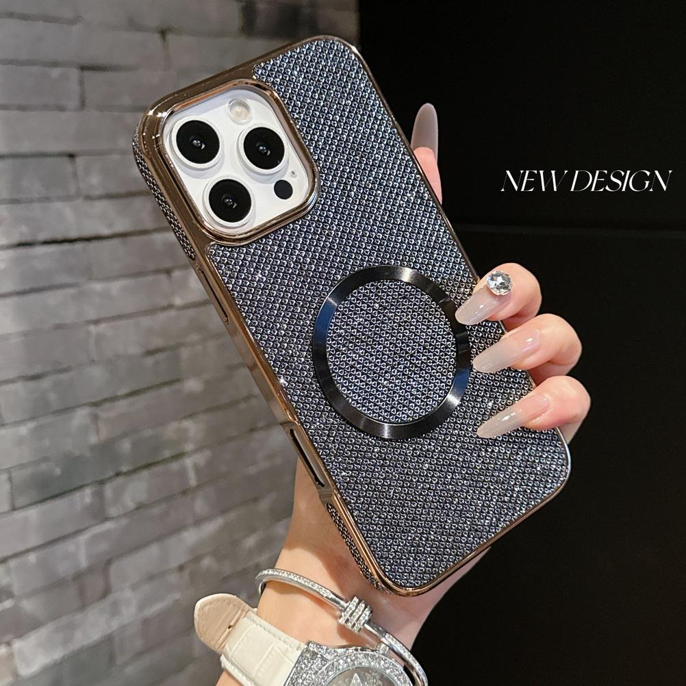 Shiny Rhinestone Glitter Plated Border Magnetic Ring Case for iPhone 16 Pro Max 15 Plus 14 + 13 Pro 12 11 Lens Protection Cover iPhone 15 Pro
Shiny Rhinestone Glitter Plated Border Magnetic Ring Case for iPhone 16 Pro Max 15 Plus 14 + 13 Pro 12 11 Lens Protection Cover iPhone 15 Pro
