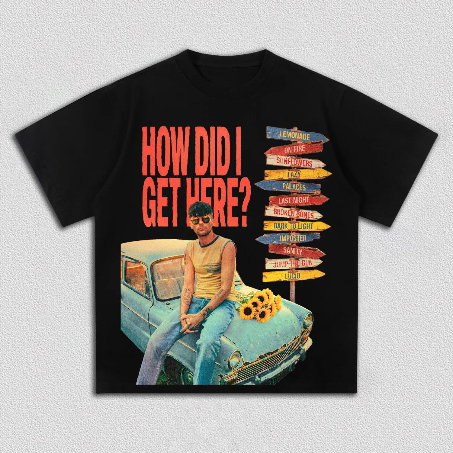 Louis Tomlinson How Did I Get Here Tracklist Graphic T Shirt Men Women Retro Pop Cotton Short Sleeve Streetwear Tee 5XL різнокольоровий
Louis Tomlinson How Did I Get Here Tracklist Graphic T Shirt Men Women Retro Pop Cotton Short Sleeve Streetwear Tee 5XL різнокольоровий