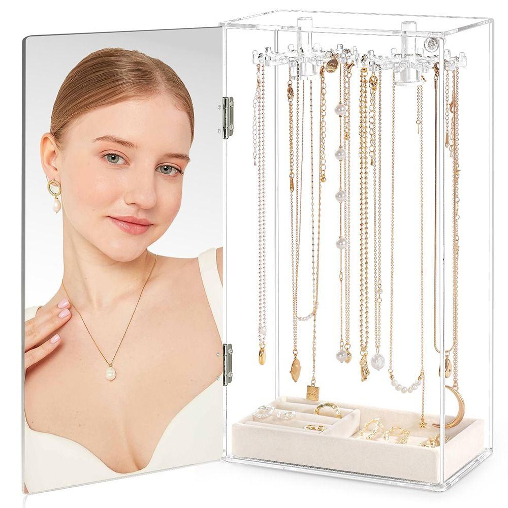 Multifunctional Clear Necklace Holder Rotatable Jewelry Organizer Jewelry Storage Stand Bracelets Style 1
Multifunctional Clear Necklace Holder Rotatable Jewelry Organizer Jewelry Storage Stand Bracelets Style 1