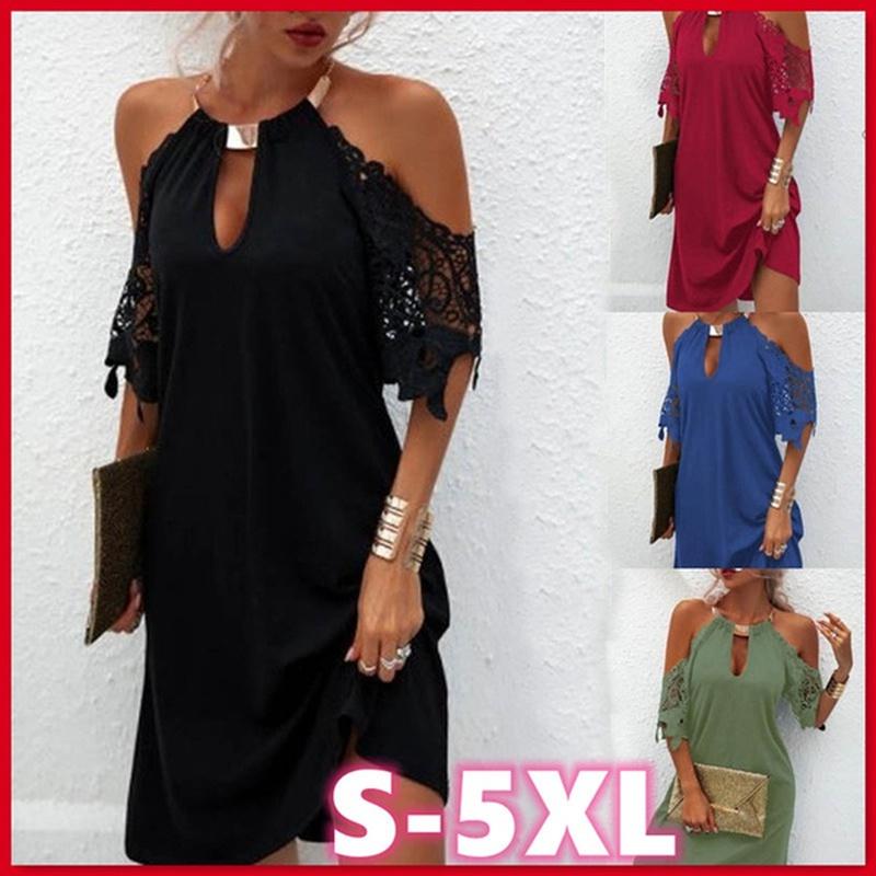 Модное женское кружевное платье с бретельками на шее и V-образным вырезом, облегающее платье, летнее пляжное повседневное платье, большие размеры S-5XL
Модное женское кружевное платье с бретельками на шее и V-образным вырезом, облегающее платье, летнее пляжное повседневное платье, большие размеры S-5XL