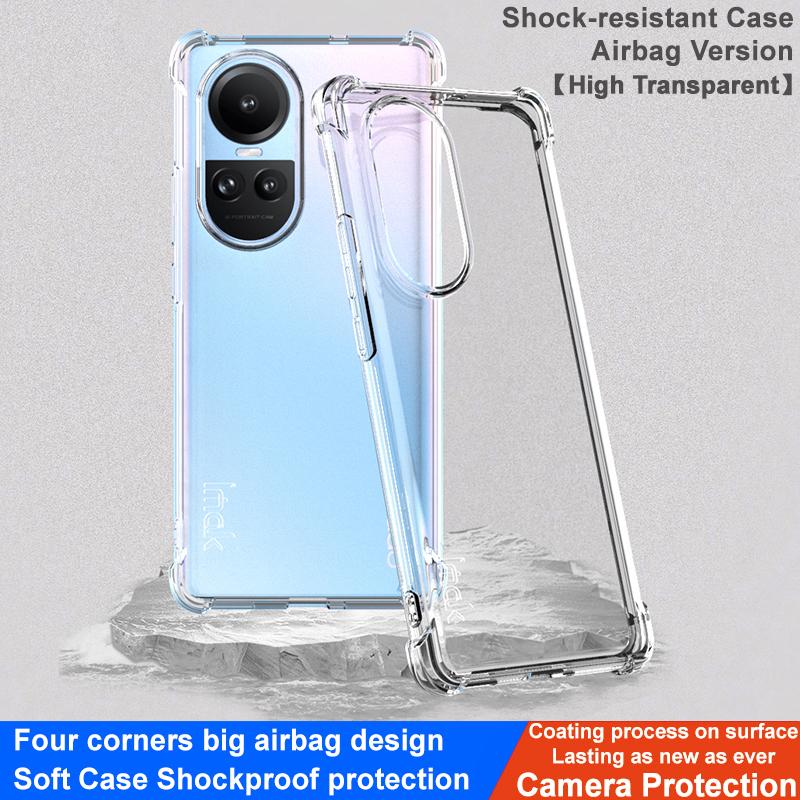 IMAK For Oppo Reno10 Pro 5G (Global)/Reno10 5G (Global) Clear Mobile Phone Case TPU Cover Four Corner Airbag Cushion Smartphone Shell Transparent
IMAK For Oppo Reno10 Pro 5G (Global)/Reno10 5G (Global) Clear Mobile Phone Case TPU Cover Four Corner Airbag Cushion Smartphone Shell Transparent
