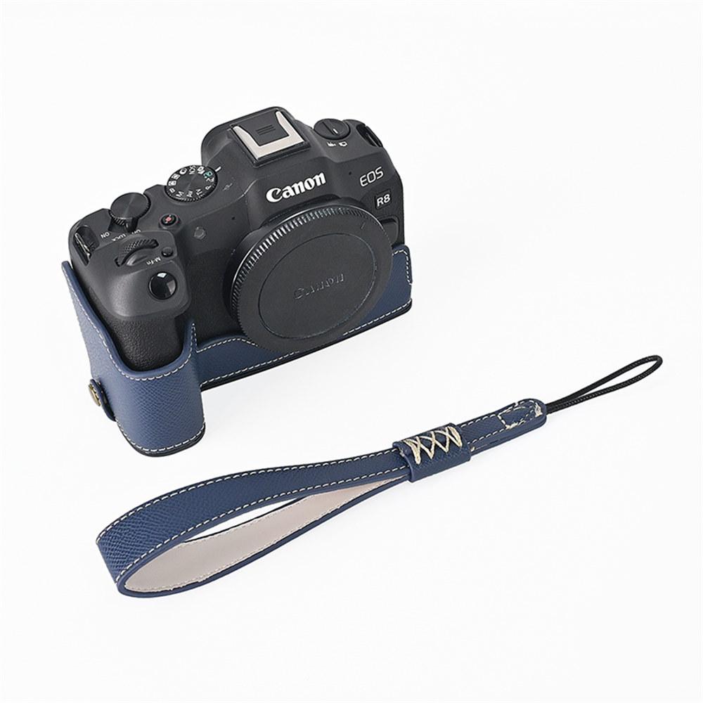 Чехол-полукорпус для камеры из искусственной кожи с принтом пальм R8 для Canon EOS R8, с отверстием для батареи, нижней крышкой и ремешком для руки
Чехол-полукорпус для камеры из искусственной кожи с принтом пальм R8 для Canon EOS R8, с отверстием для батареи, нижней крышкой и ремешком для руки