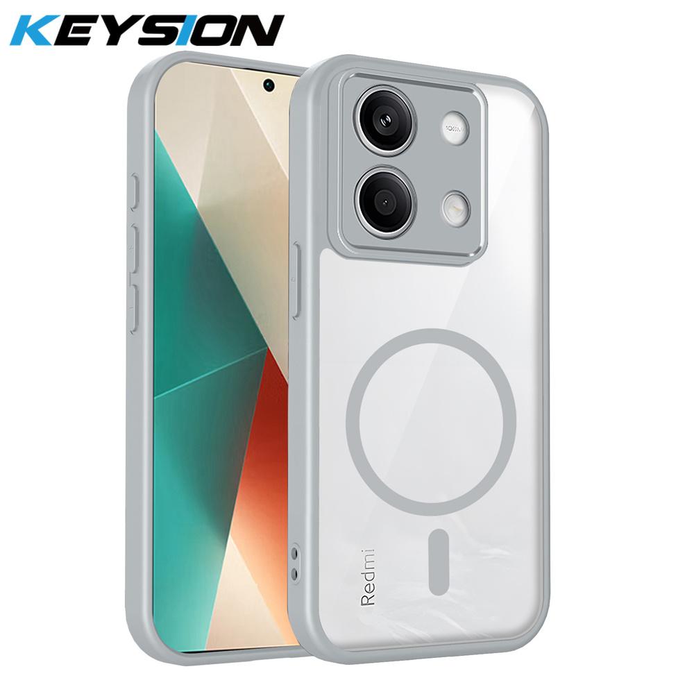 KEYSION Transparent Magnetic Phone Case for Xiaomi POCO M6 Pro 4G Soft Silicone+PC HD Clear Shockproof Back Cover for POCO X6 5G for POCO X6
KEYSION Transparent Magnetic Phone Case for Xiaomi POCO M6 Pro 4G Soft Silicone+PC HD Clear Shockproof Back Cover for POCO X6 5G for POCO X6