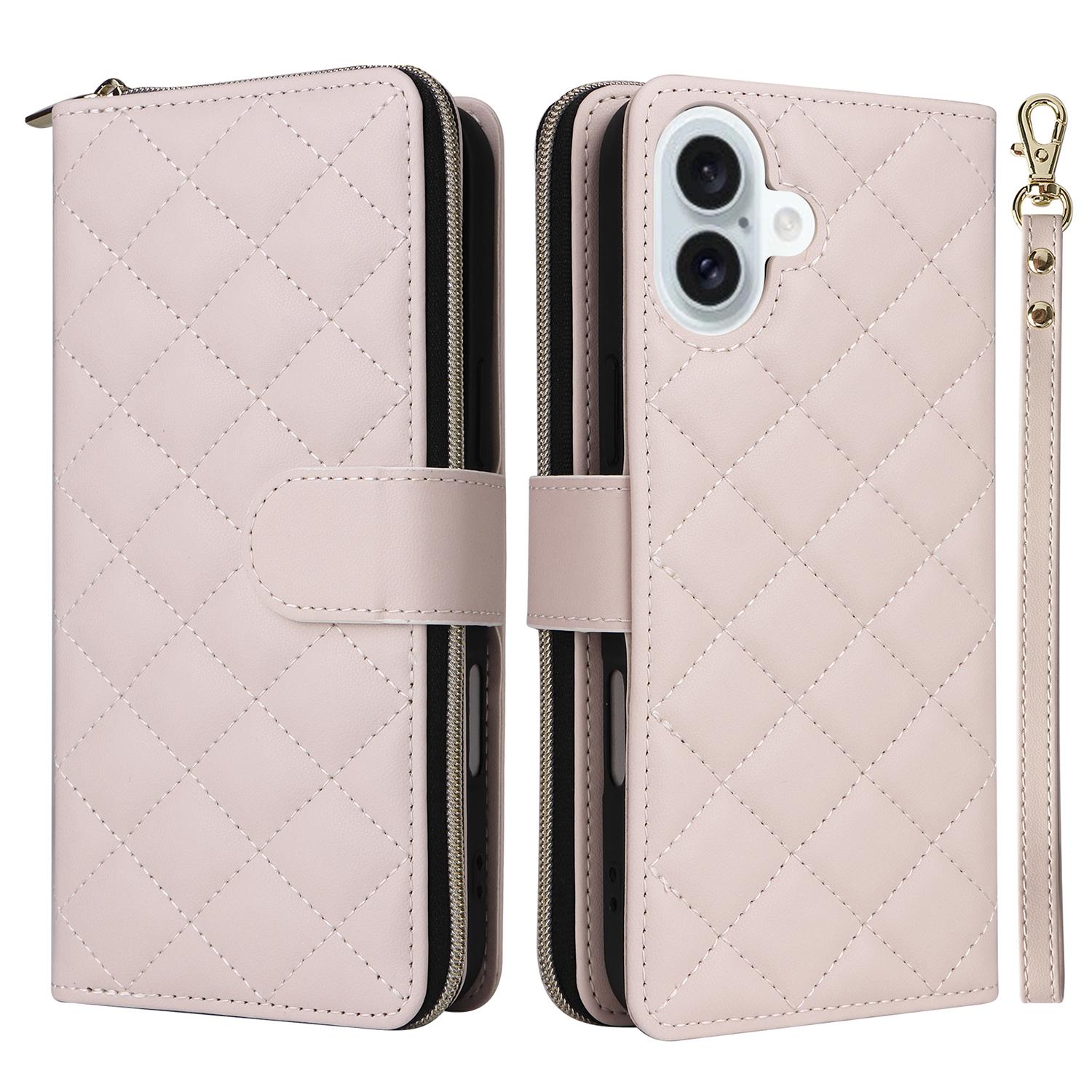 For iPhone 16 Leather Case Zipper Wallet Phone Bag with Shoulder Strap and Hand Strap
For iPhone 16 Leather Case Zipper Wallet Phone Bag with Shoulder Strap and Hand Strap