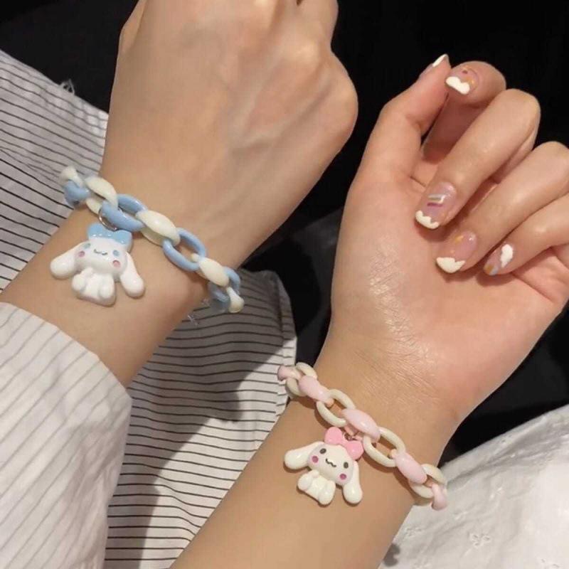 Sanrio Милый Мультфильм Cinnamoroll Браслет Для Девочек Аксессуары Ювелирные Изделия Украшения Пара Друг Подарок
Sanrio Милый Мультфильм Cinnamoroll Браслет Для Девочек Аксессуары Ювелирные Изделия Украшения Пара Друг Подарок