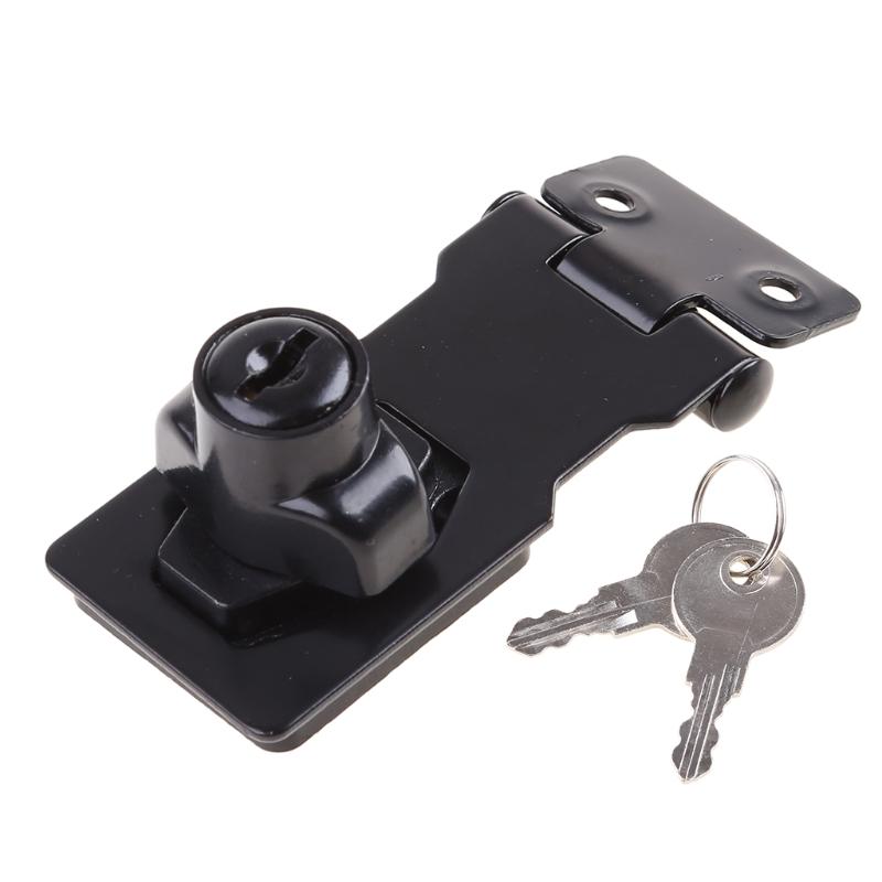 90 Degrees Keyed Hasp Lock Right Angle Padlock Hasp Zinc Alloy Safety Door Latches Cabinet Lock Various Sizes&Color 2.5 inch чёрный
90 Degrees Keyed Hasp Lock Right Angle Padlock Hasp Zinc Alloy Safety Door Latches Cabinet Lock Various Sizes&Color 2.5 inch чёрный