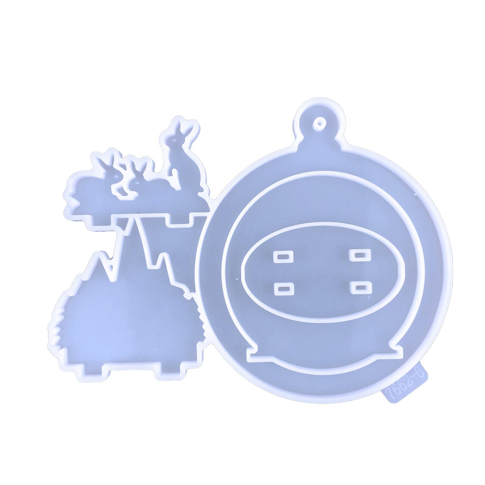 DIY Crystal Epoxy Resin Mold Christmas Tree Elk Pendant Casting Silicone Mould
DIY Crystal Epoxy Resin Mold Christmas Tree Elk Pendant Casting Silicone Mould