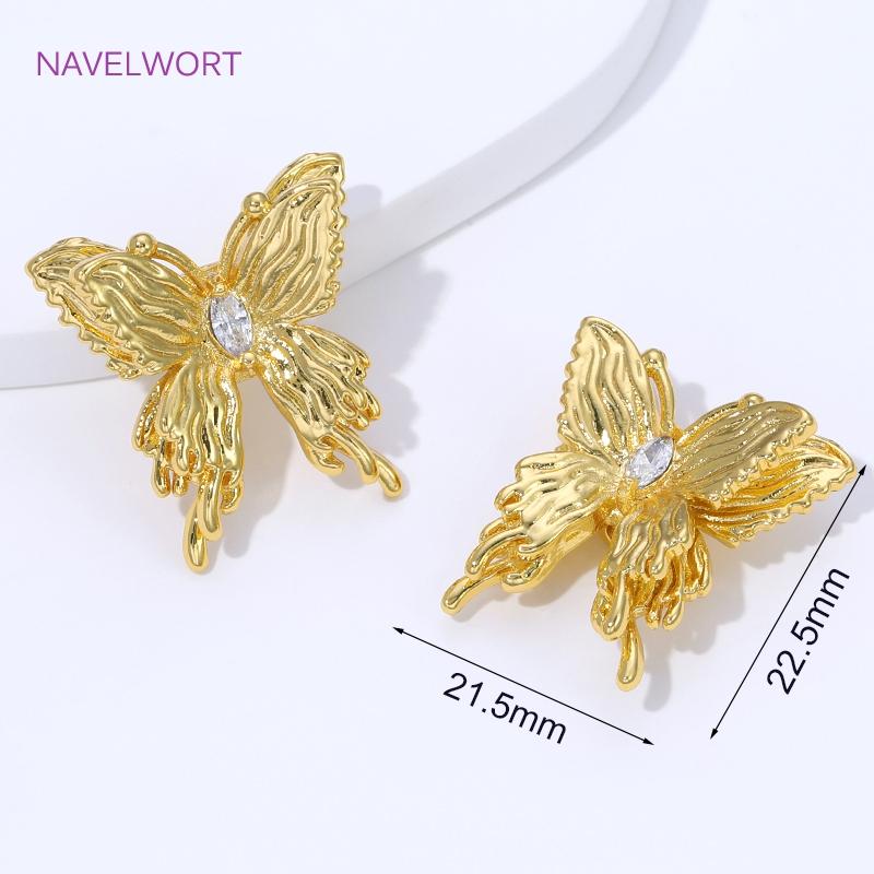 2/4/6Pcs 18K Gold Plated Brass Butterfly Spacer Beads For Bracelet,with Zircon Beads Separators,DIY Jewelry Making Supplies 2 Pieces
2/4/6Pcs 18K Gold Plated Brass Butterfly Spacer Beads For Bracelet,with Zircon Beads Separators,DIY Jewelry Making Supplies 2 Pieces