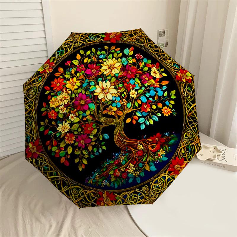 1PC Tree of Life Umbrella-8-Rib Reinforced, Automatic Open, Lightweight & Durable, Cute Fashion Accessory for Outdoor-A1314
1PC Tree of Life Umbrella-8-Rib Reinforced, Automatic Open, Lightweight & Durable, Cute Fashion Accessory for Outdoor-A1314