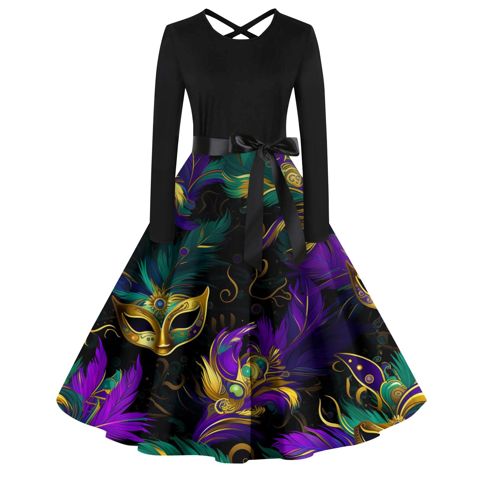 Жіночий повсякденний пуловер з принтом і круглим вирізом, сукня з довгим рукавом і високою талією XL
Жіночий повсякденний пуловер з принтом і круглим вирізом, сукня з довгим рукавом і високою талією XL