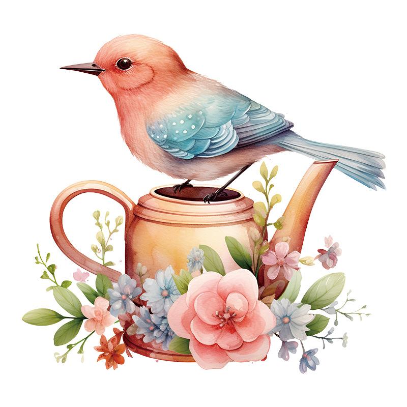 Наклейки на стену с птицами в горшках и цветами, креативные водонепроницаемые наклейки на унитаз для душа, ванной комнаты, украшения на крышку унитаза 30x30cm
Наклейки на стену с птицами в горшках и цветами, креативные водонепроницаемые наклейки на унитаз для душа, ванной комнаты, украшения на крышку унитаза 30x30cm