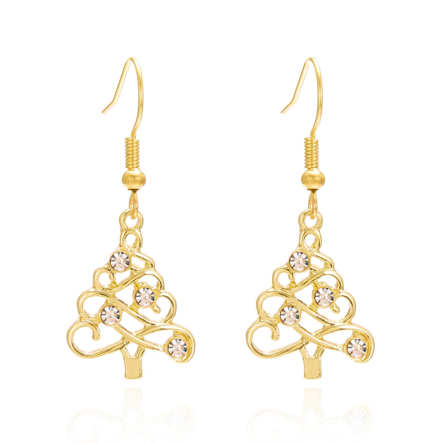 New Design Splicing Christmas Tree for Women Fashion Pentagram Hollow Tree Metal Drop Earring Punk Cool Girl Jewelry Accessories
New Design Splicing Christmas Tree for Women Fashion Pentagram Hollow Tree Metal Drop Earring Punk Cool Girl Jewelry Accessories