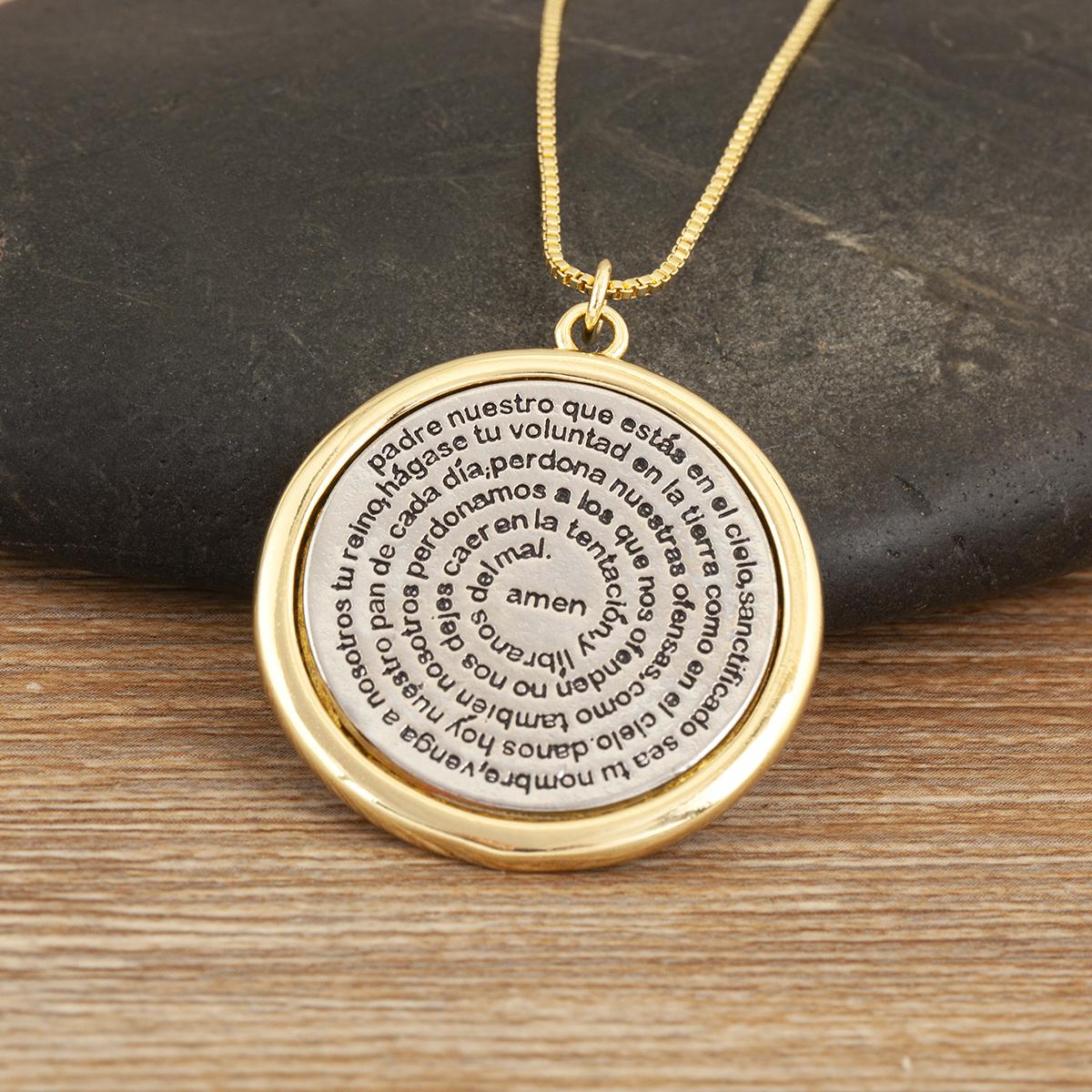 Nidin New Trendy Round Cross Pendant Necklace For Women Men Christian Bible runes Copper Jewelry Accessories Daily Party Gifts
Nidin New Trendy Round Cross Pendant Necklace For Women Men Christian Bible runes Copper Jewelry Accessories Daily Party Gifts