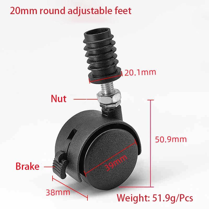 Caster Wheels Plastic Adjustable Caster Wheels20-50mm Square Tube Round Tube Sliding Wheel Sleeve Furniture Leg Shock Protection 4Pcs
Caster Wheels Plastic Adjustable Caster Wheels20-50mm Square Tube Round Tube Sliding Wheel Sleeve Furniture Leg Shock Protection 4Pcs
