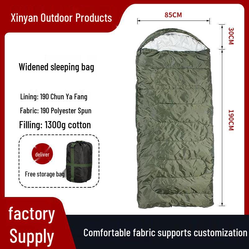 Winter Outdoor Camping Adult Sleeping Bag - Dirt-Proof, Cross-Border Travel, Mountaineering & Widened Design
Winter Outdoor Camping Adult Sleeping Bag - Dirt-Proof, Cross-Border Travel, Mountaineering & Widened Design