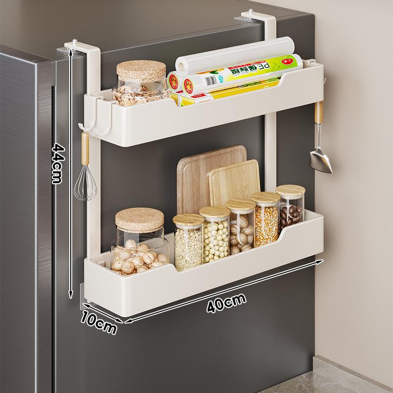 Refrigerator Side Storage Rack Kitchen Multi-function Storage Artifact Wall-mounted Multi-layer Seasoning Film Storage Rack
Refrigerator Side Storage Rack Kitchen Multi-function Storage Artifact Wall-mounted Multi-layer Seasoning Film Storage Rack