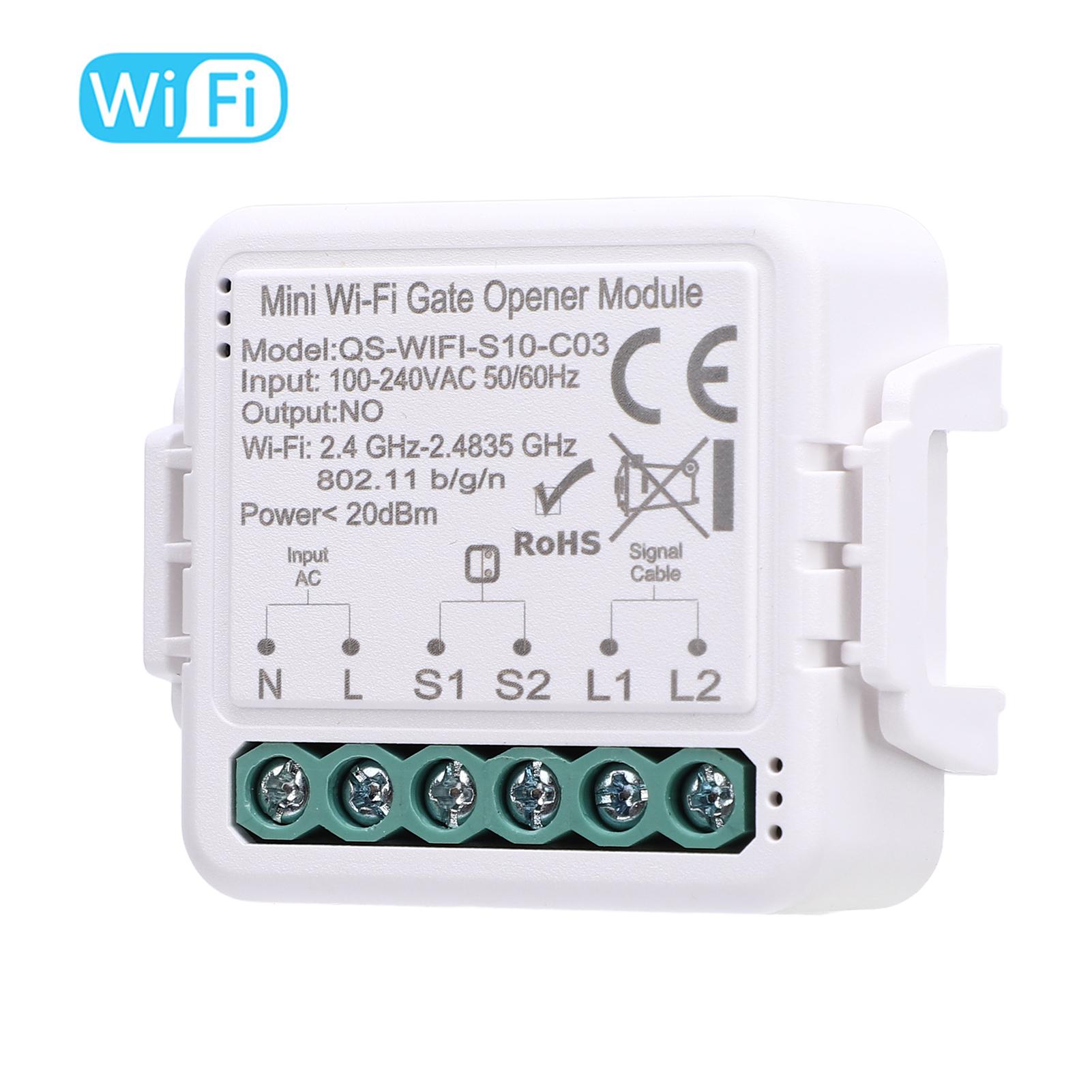 Smart Wi-Fi Garage Door Opener Module Tuya APP Voice Control for Google Home Remote Control Timer Function Device Sharing WiFi
Smart Wi-Fi Garage Door Opener Module Tuya APP Voice Control for Google Home Remote Control Timer Function Device Sharing WiFi