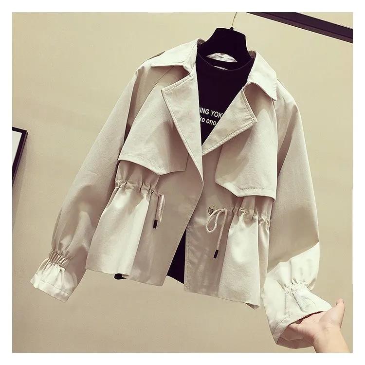 Women s Spring Autumn Short Jacket Korean Loose Waist Slim Windbreaker Coat Solid Female Outwear Tops XXS бежевий
Women s Spring Autumn Short Jacket Korean Loose Waist Slim Windbreaker Coat Solid Female Outwear Tops XXS бежевий