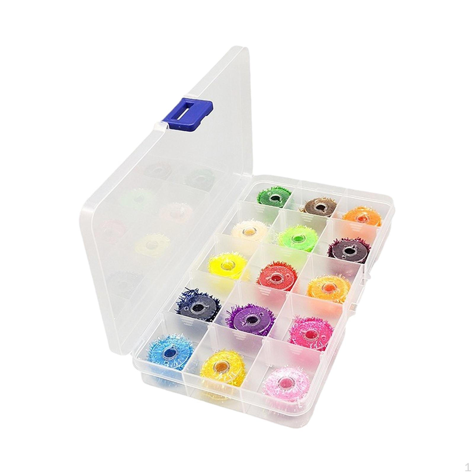 Мишура из синели, нить для завязывания мушек, рыболовная приманка, сделай сам, для приманки с футляром для хранения