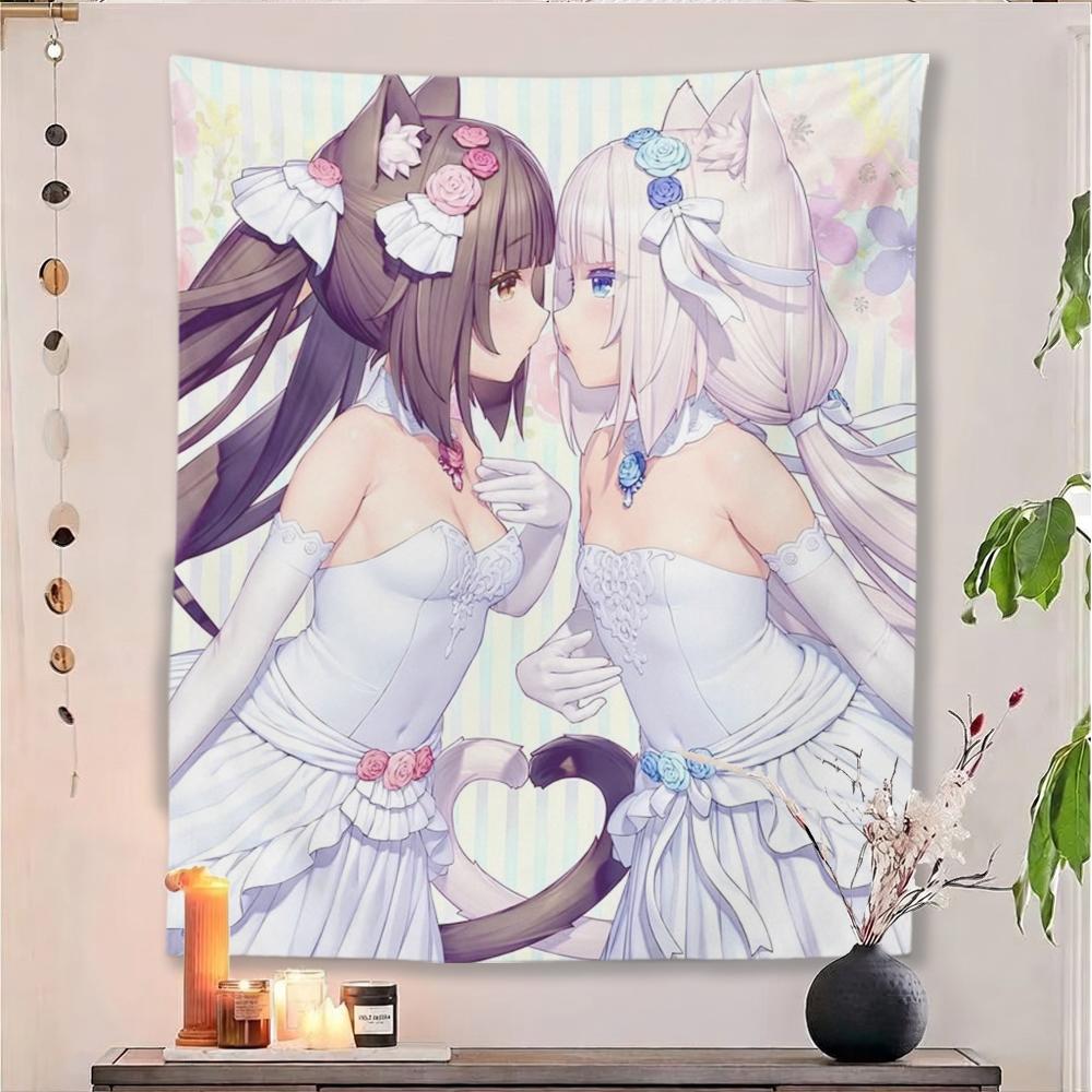 NNekopara 10th Anniversary Tapestry Anime Catgirls Wall Hanging for Bedroom Dorm Decor 74x94cm(29x37in)
NNekopara 10th Anniversary Tapestry Anime Catgirls Wall Hanging for Bedroom Dorm Decor 74x94cm(29x37in)