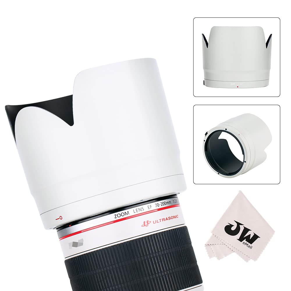 JJC Lens Hood White Flower Shape for Canon EF IS II USM Canon EF IS III USM Lens Compatible with 70-200 f2.8l & 70-200mm f2.8L ET-87 білий
JJC Lens Hood White Flower Shape for Canon EF IS II USM Canon EF IS III USM Lens Compatible with 70-200 f2.8l & 70-200mm f2.8L ET-87 білий