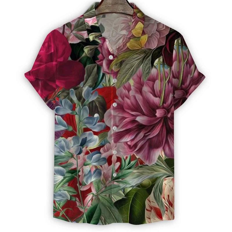 Fashion 3d Print Flower Lapel Shirt Men Summer Short Sleeves Floral Hawaiian Shirts Cool Street Button Loose Blouse Tops Clothes XL
Fashion 3d Print Flower Lapel Shirt Men Summer Short Sleeves Floral Hawaiian Shirts Cool Street Button Loose Blouse Tops Clothes XL