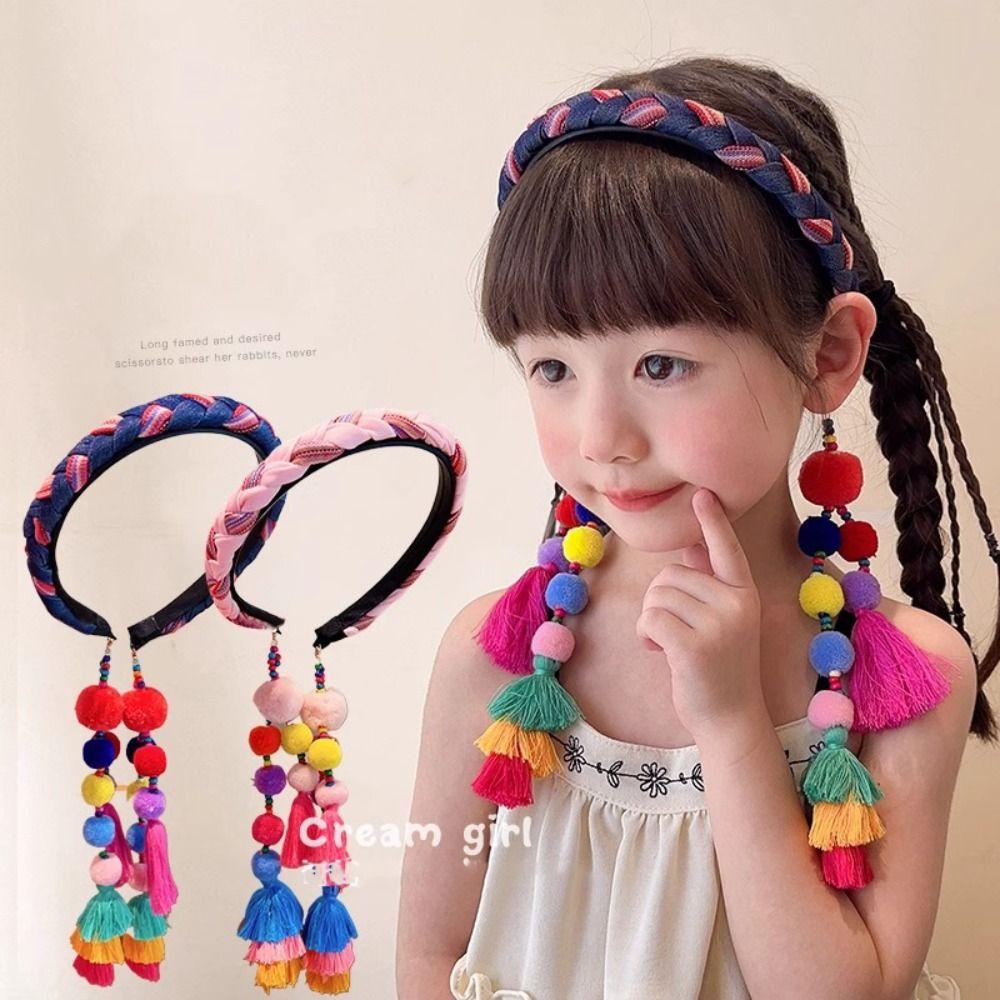 Exotic Tassels Hairdband Retro Bohemian Headbands Retro Ethnic Style Headband for Children Style 5
Exotic Tassels Hairdband Retro Bohemian Headbands Retro Ethnic Style Headband for Children Style 5