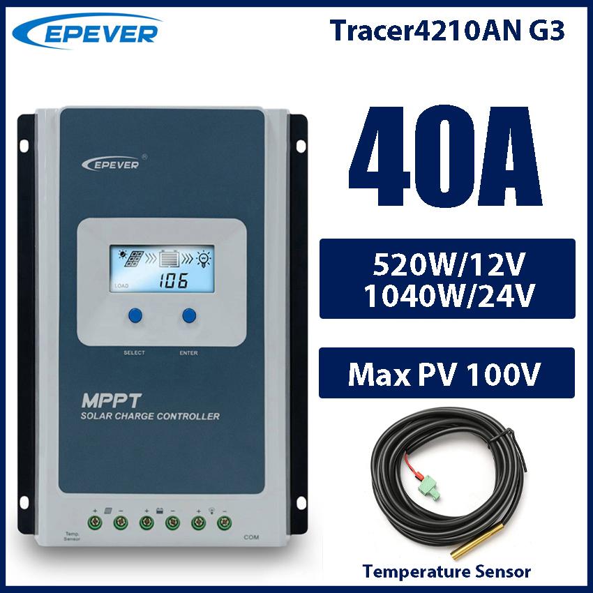 EPEVER MPPT Контролер сонячного заряду Tracer 10A 20A 30A 40A 12V 24V Tracer1206AN Tracer2206AN Tracer3210AN Tracer4210AN Tracer4210ANG3
EPEVER MPPT Контролер сонячного заряду Tracer 10A 20A 30A 40A 12V 24V Tracer1206AN Tracer2206AN Tracer3210AN Tracer4210AN Tracer4210ANG3