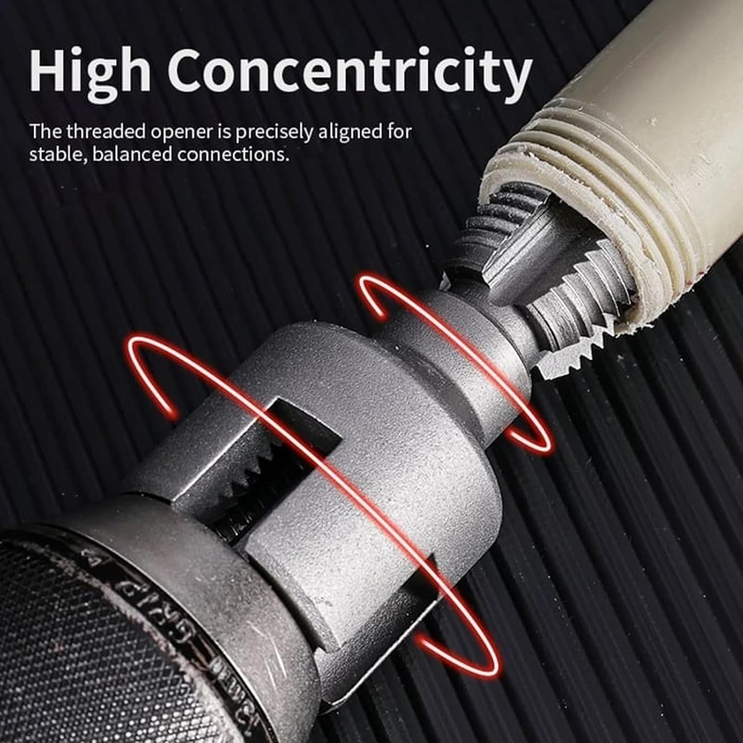 Integrated Internal & External Pipe Threading Tool, Electric Drill Compatible Pvc Pipe Threader Kit, 2-in-1 Pipe Thread Cutter, Pipe Thread 1/2 Pipe
Integrated Internal & External Pipe Threading Tool, Electric Drill Compatible Pvc Pipe Threader Kit, 2-in-1 Pipe Thread Cutter, Pipe Thread 1/2 Pipe