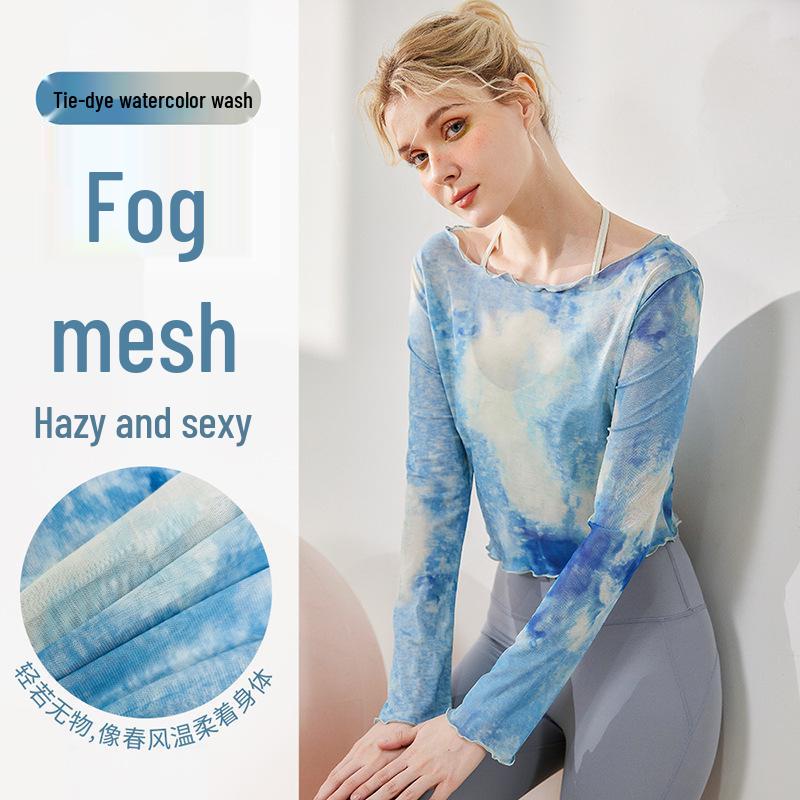 Women s Summer Tie-dye Long Sleeve Yoga Top - Loose Fit Mesh One-Shoulder T-shirt Cover-up L
Women s Summer Tie-dye Long Sleeve Yoga Top - Loose Fit Mesh One-Shoulder T-shirt Cover-up L