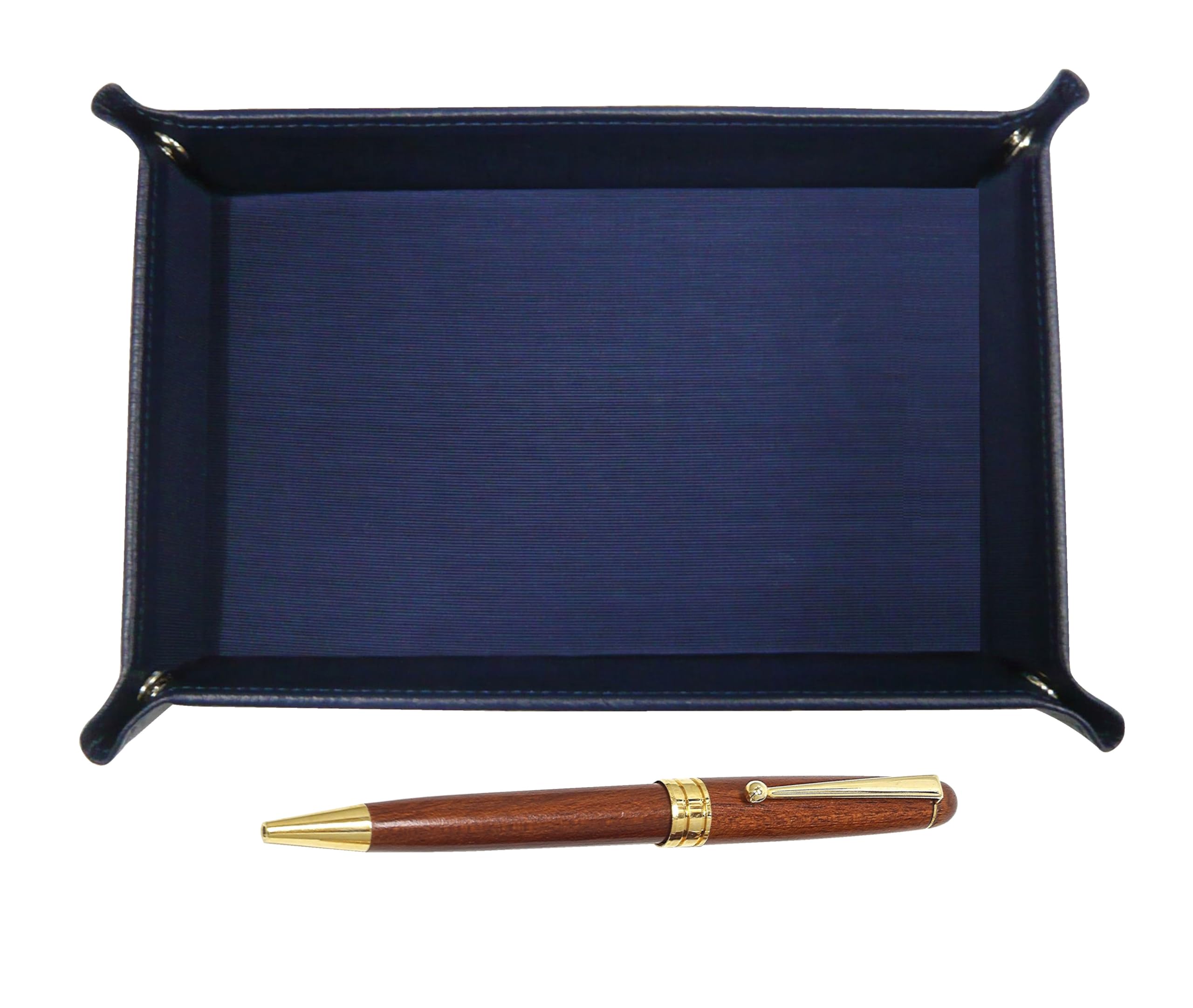 Japanese grained cowhide pen tray blue wooden shaft retro rotating ballpoint set pen/exercise TRAL-1455
Japanese grained cowhide pen tray blue wooden shaft retro rotating ballpoint set pen/exercise TRAL-1455