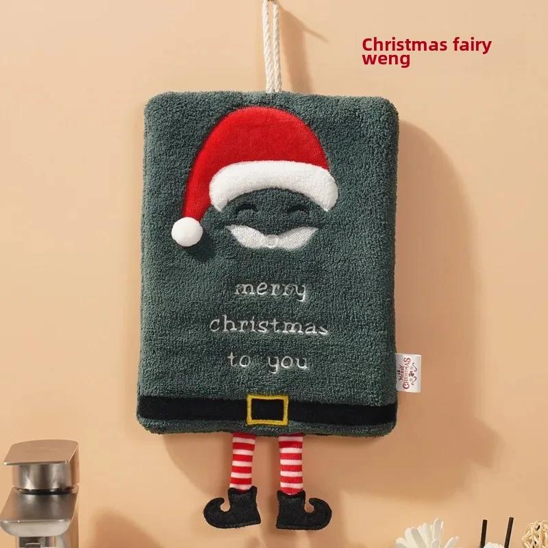 New Christmas Thickened Coral Fleece Hand Towel Kitchen Water Absorbent Quick Drying Cartoon Hand Towel Hanging Style Square Tow 24 18
New Christmas Thickened Coral Fleece Hand Towel Kitchen Water Absorbent Quick Drying Cartoon Hand Towel Hanging Style Square Tow 24 18
