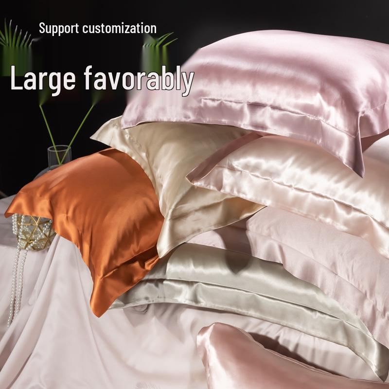 Двостороння наволочка з сатину з шовку тутового дерева - Однотонна 48X74cm - Single
Двостороння наволочка з сатину з шовку тутового дерева - Однотонна 48X74cm - Single